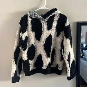 Cow print sweatshirt | fluffy
